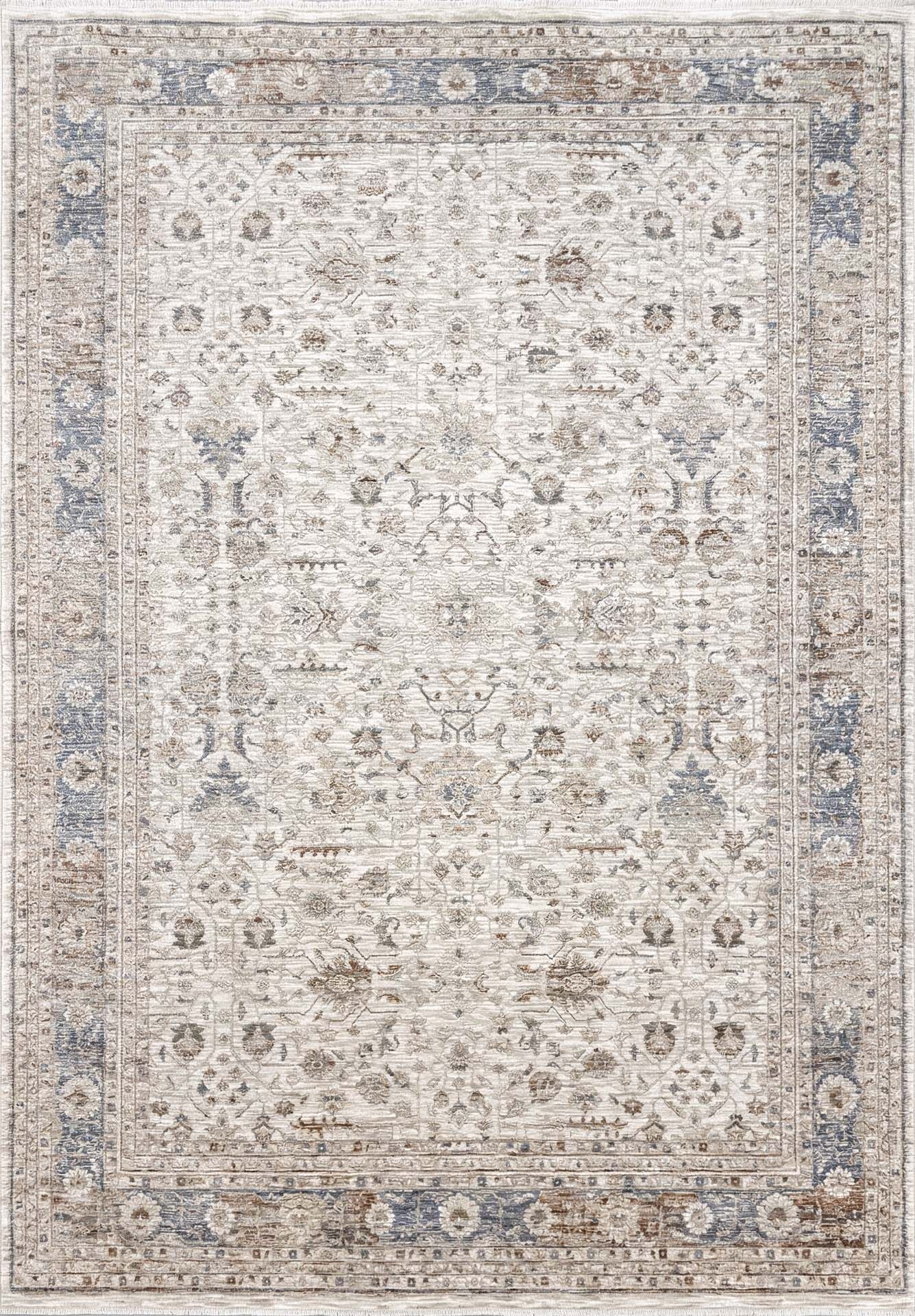 Saçaklı Klasik Halı — Mavi AT07